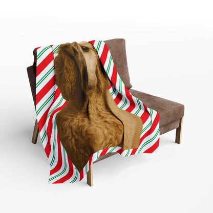 Santa Paws Poodle Arctic Fleece Blanket