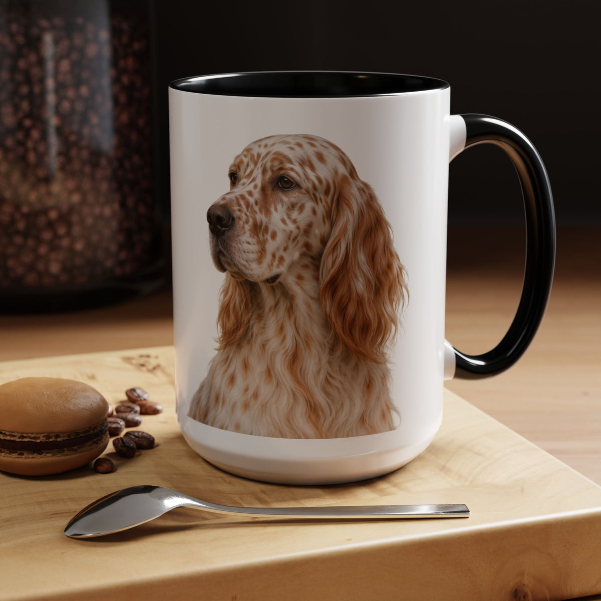 English Setter Head 2-Tone Coffee Mug