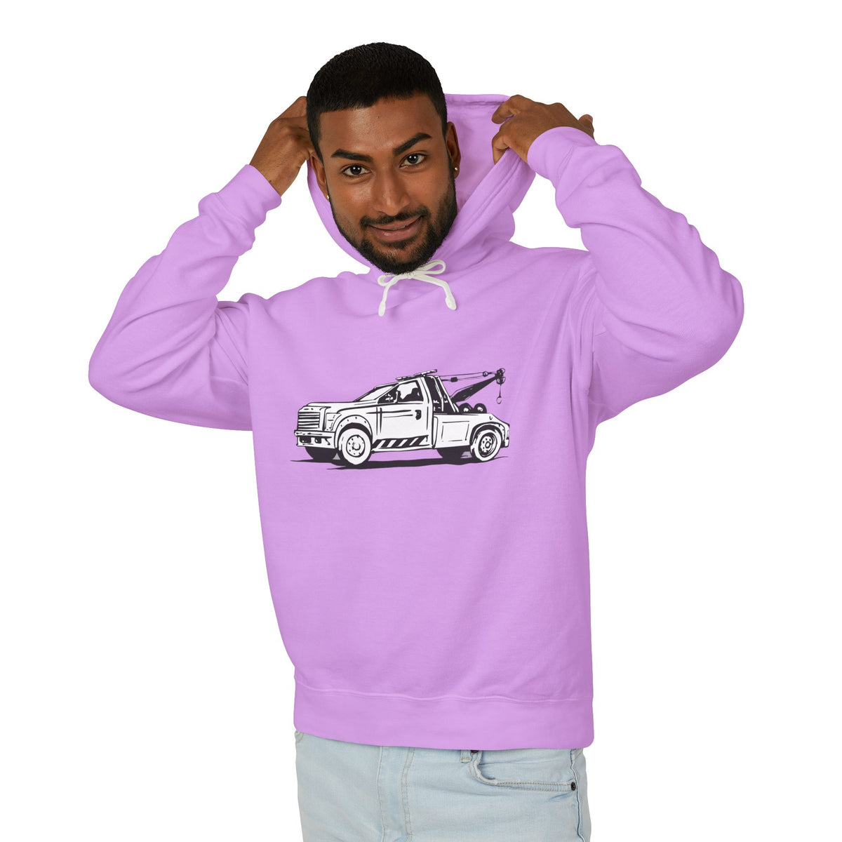 Wheel Lift Tow Truck Unisex Lightweight Hoodie