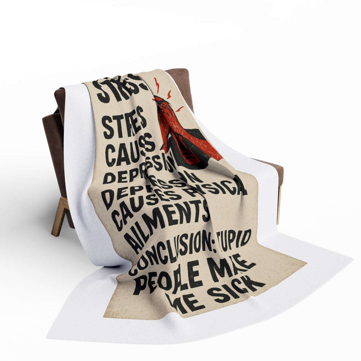Stupid People Arctic Fleece Blanket
