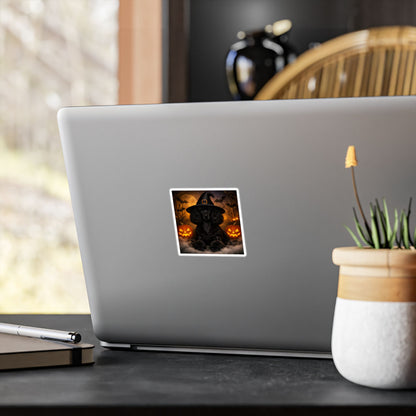 Witch Hat Pack Poodle Vinyl Decal