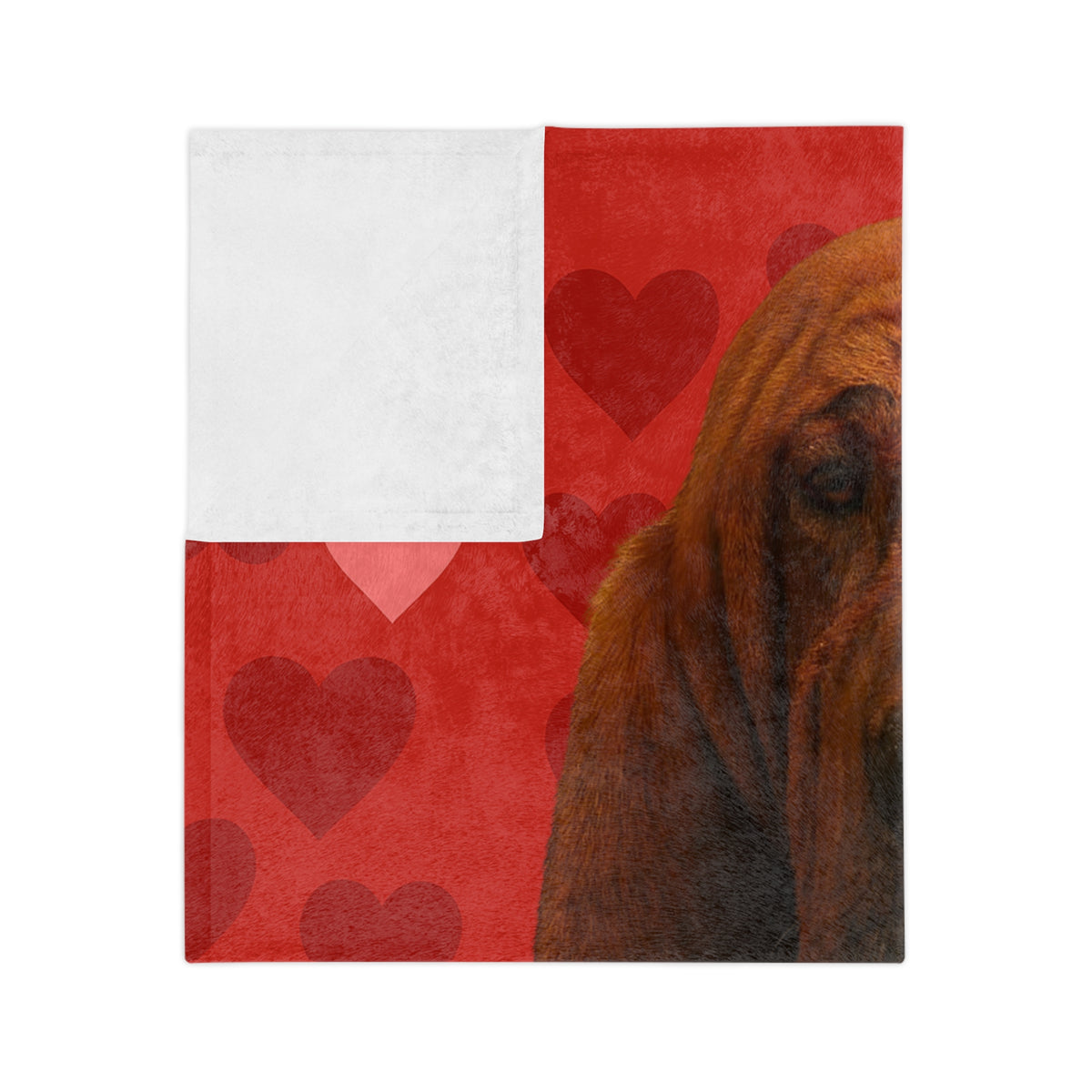 Cupid's Companion Bloodhound Velveteen Microfiber Blanket