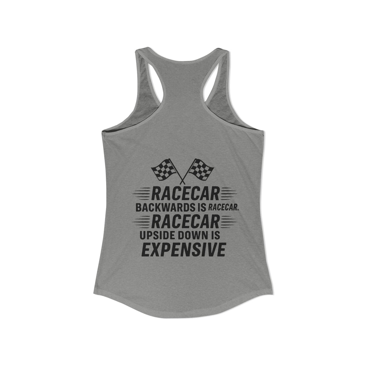 Racecar Backwards Women's Racerback Tank
