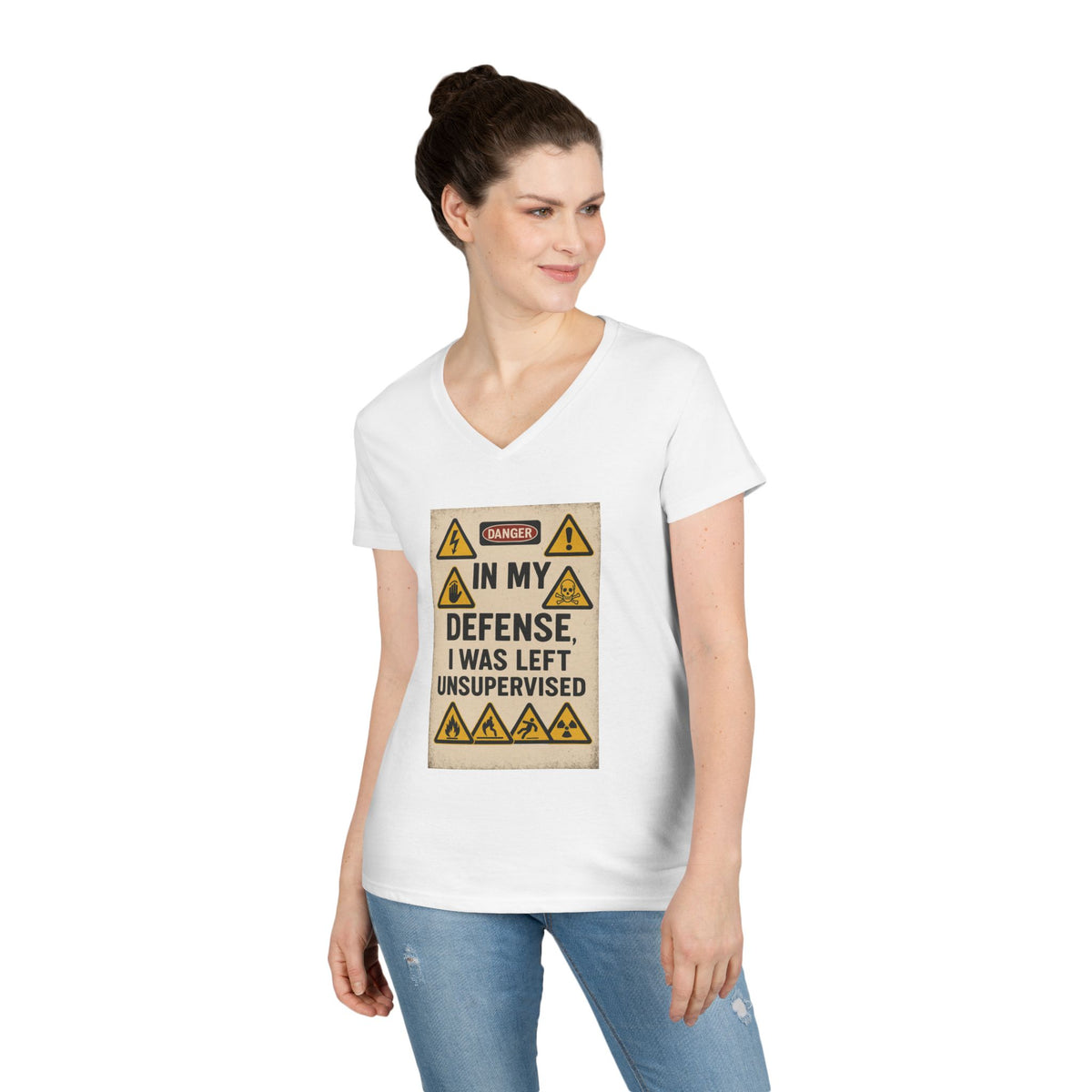Unsupervised Women's V-Neck Tee