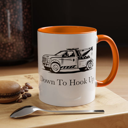 Down To Hook Up 2-Tone Coffee Mug