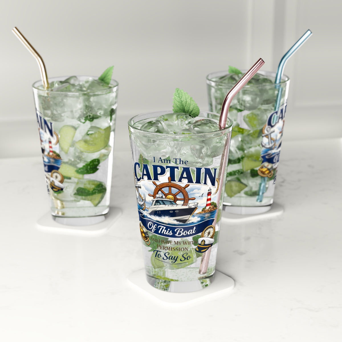 Captain Drinking Glass