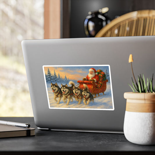 Dashing Through The Snow Vinyl Decal