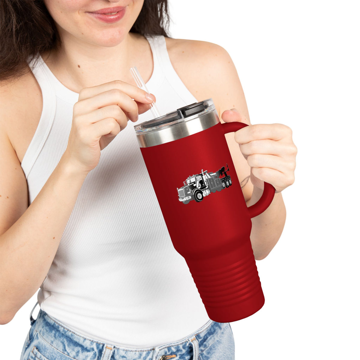 Heavy Tow Truck Insulated Travel Mug