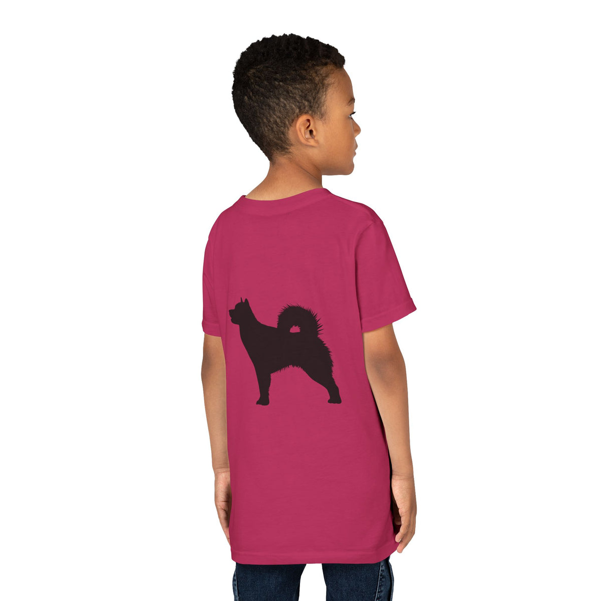 Malamute Silhouette Youth Unisex Short Sleeve Crewneck Tee