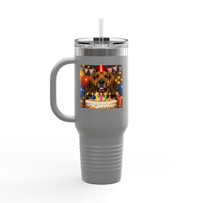 Birthday Buddy Bloodhound Insulated Travel Mug