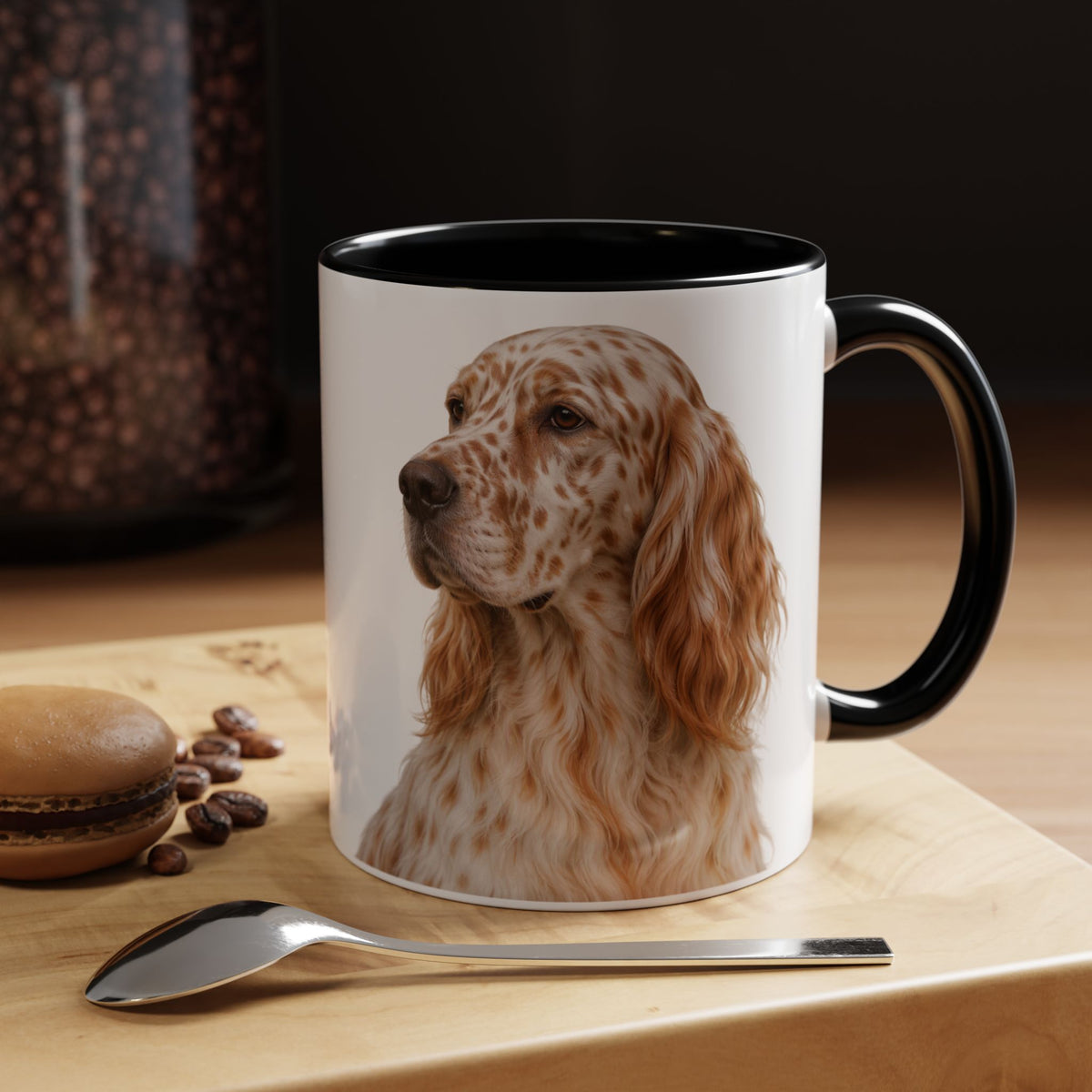 English Setter Head 2-Tone Coffee Mug