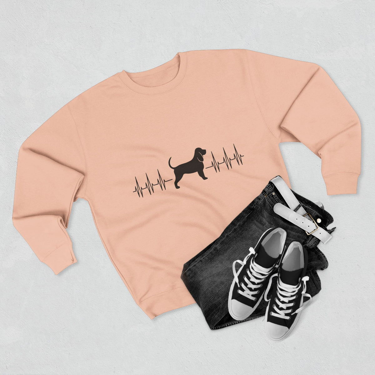 My Heart Beats For Bloodhounds Unisex Crewneck Sweatshirt