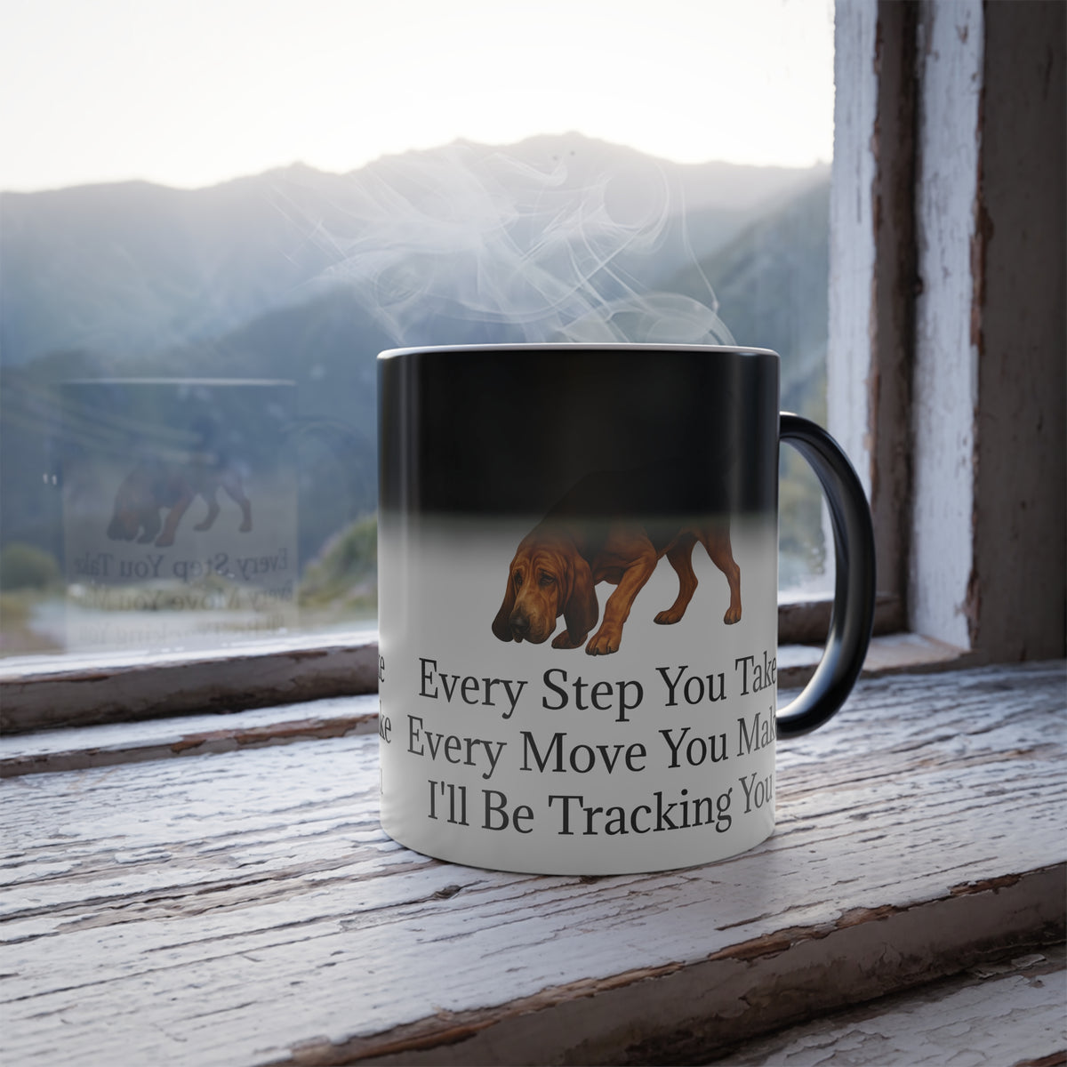 Tracking You Color Changing Mug