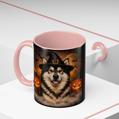 Witch Hat Pack Malamute 2-Tone Coffee Mug