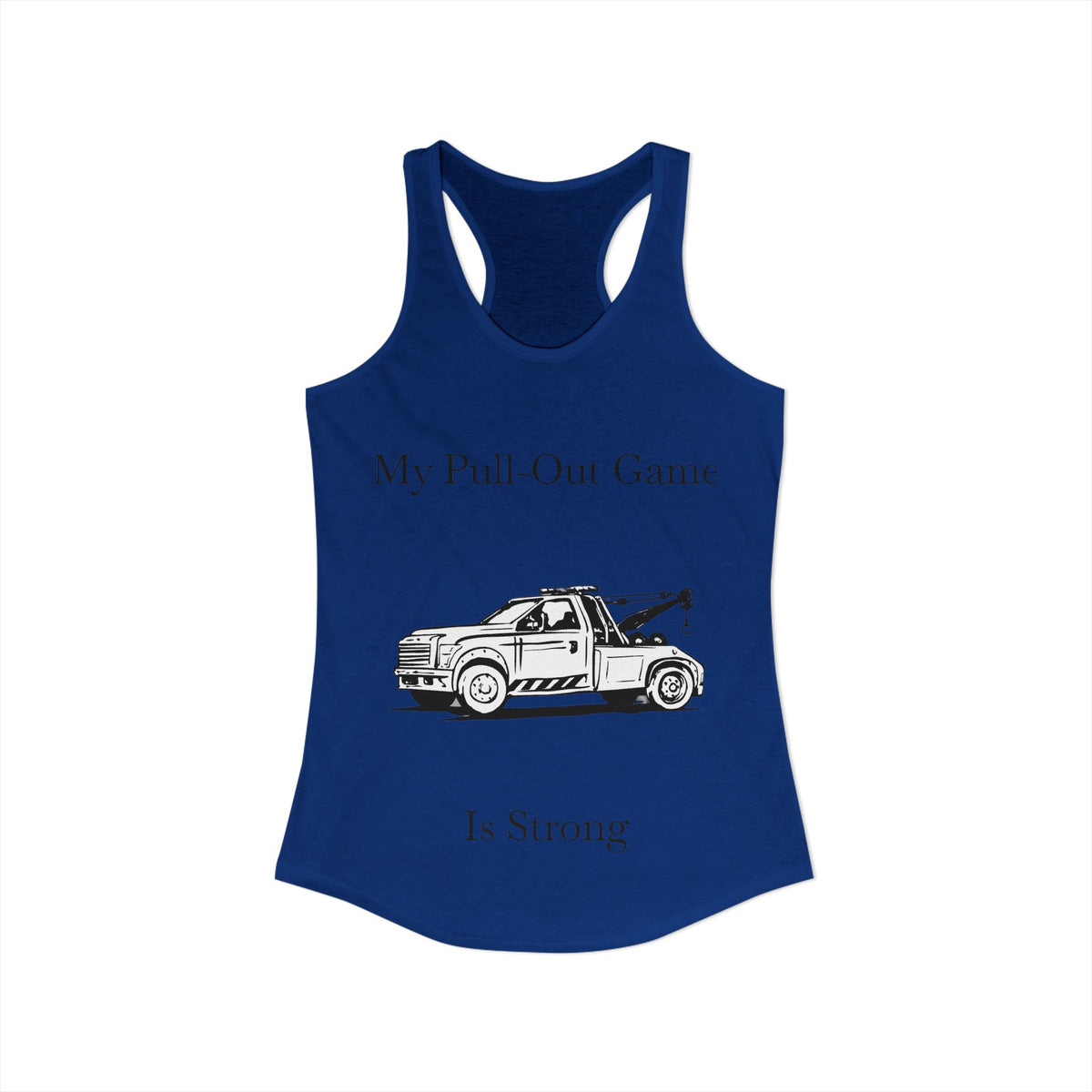 Pull Out Wheel Lift Tow Truck Women's Racerback Tank
