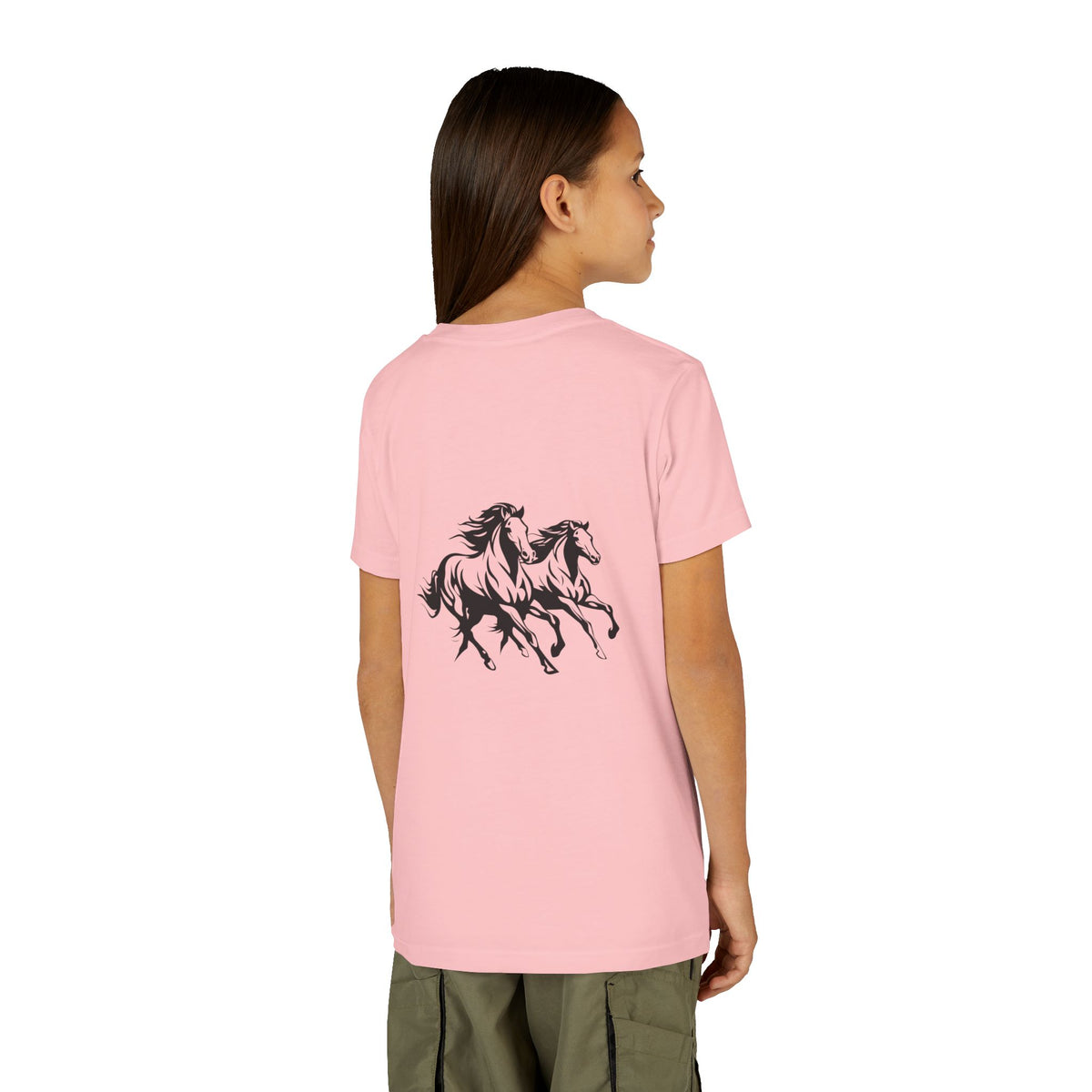 Horsin' Around Youth Unisex Short Sleeve Crewneck Tee
