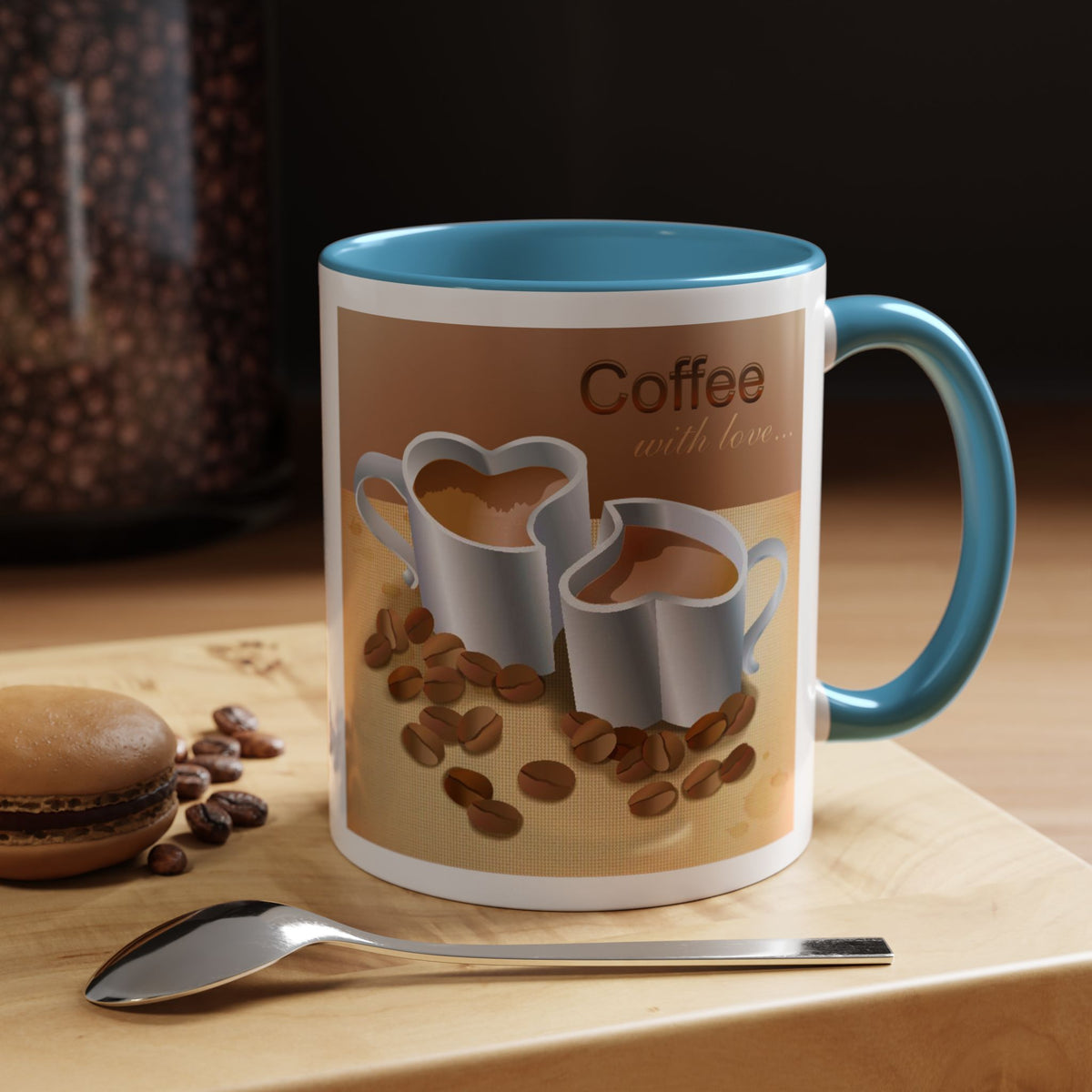 Coffee With Love 2-Tone Coffee Mug