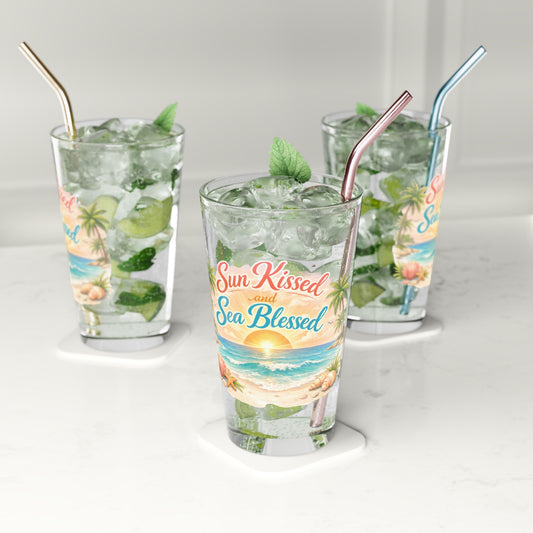 Sun Kissed Drinking Glass