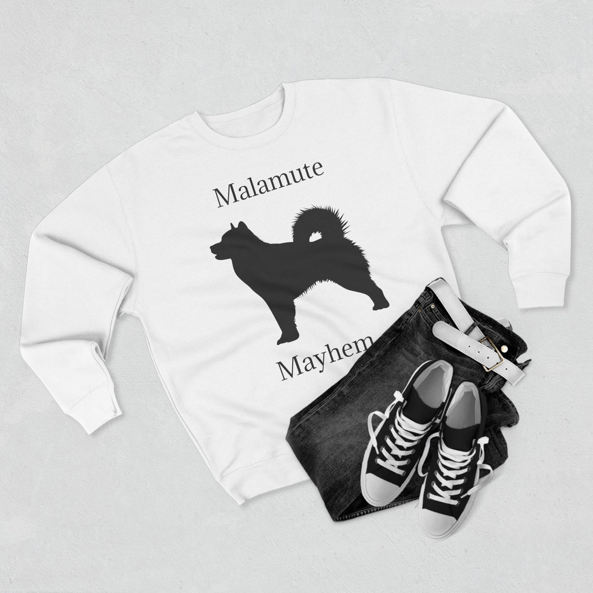 Malamute Mayhem Unisex Crewneck Sweatshirt
