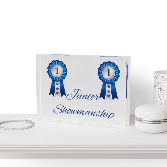 Junior Showmanship Acrylic Photo Block