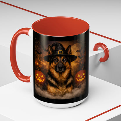 Witch Hat Pack German Shepherd 2-Tone Coffee Mug