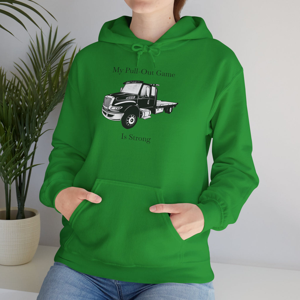 Pull Out Flatbed Tow Truck Unisex Hoodie