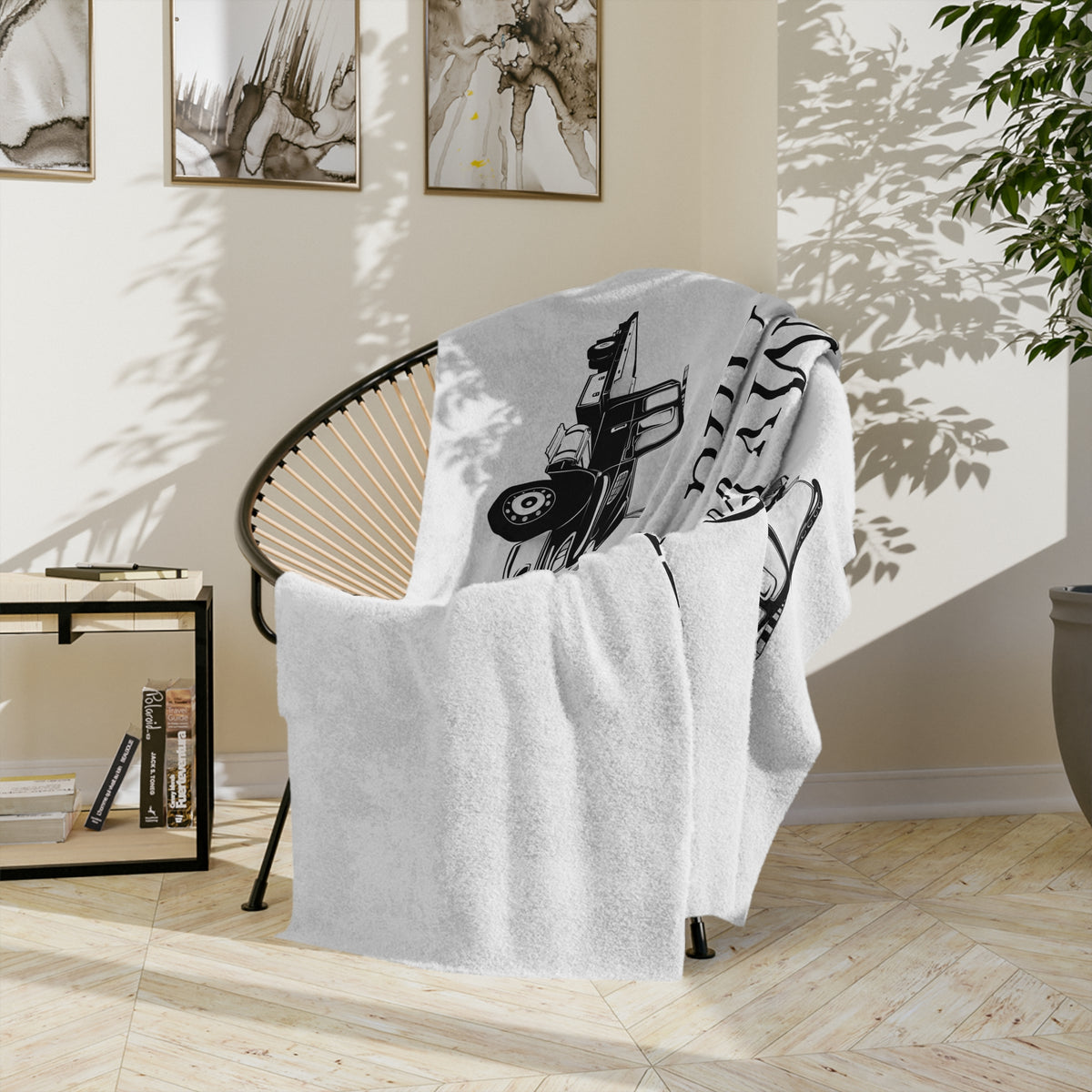 Beds, Straps, And Chains Velveteen Microfiber Blanket