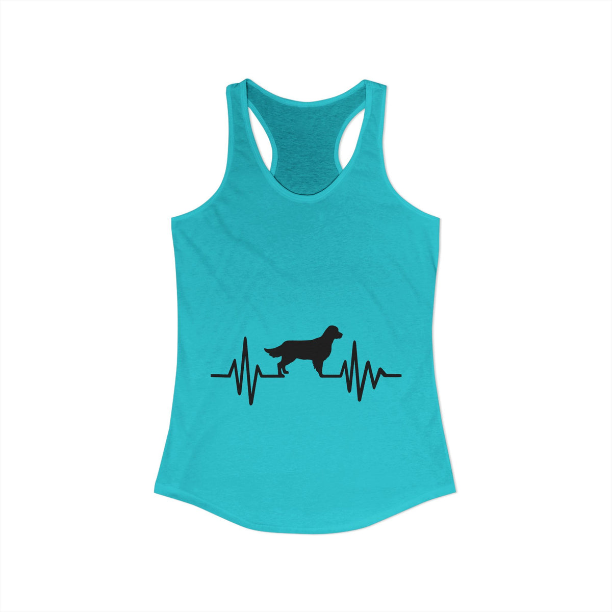My Heart Beats For Goldens Women's Racerback Tank