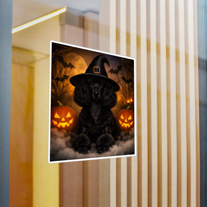 Witch Hat Pack Poodle Vinyl Decal