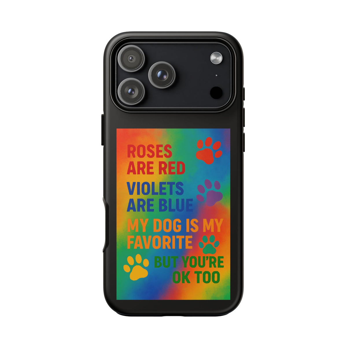 Roses Are Red Dog iPhone Case