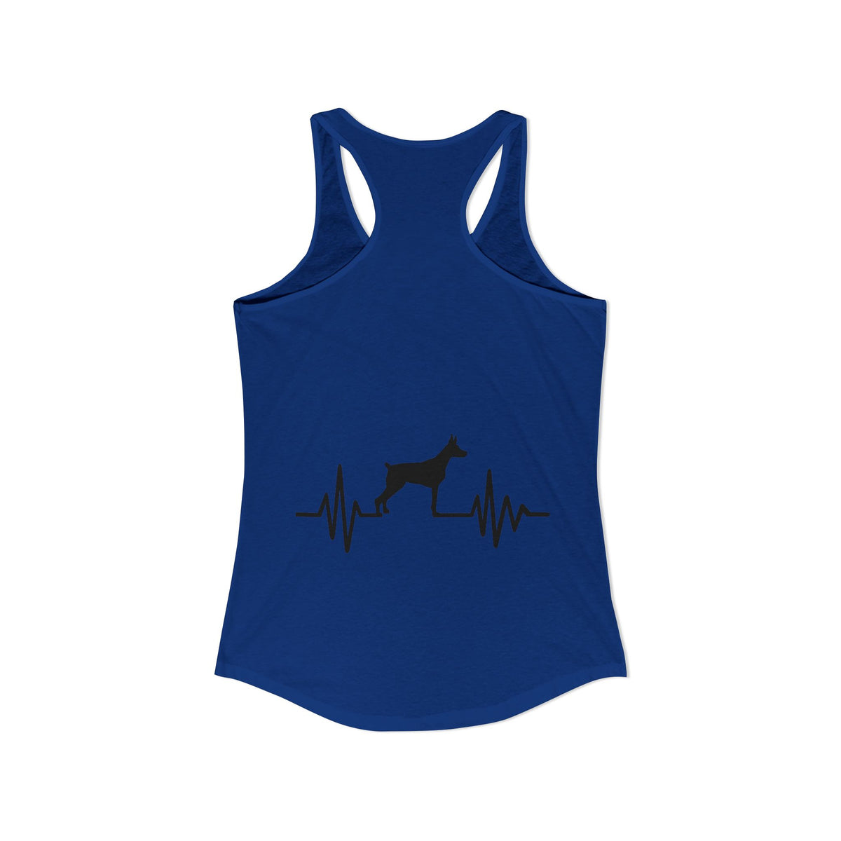 My Heart Beats For Dobermans Women's Racerback Tank