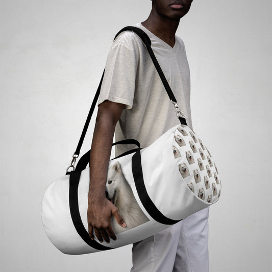 Samoyed Head Duffel Bag