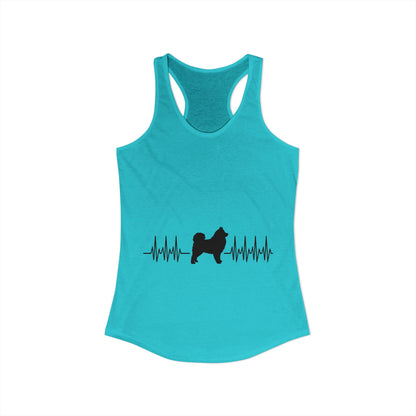 My Heart Beats For Samoyeds Women's Racerback Tank