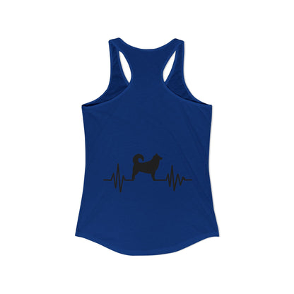 My Heart Beats For Malamutes Women's Racerback Tank