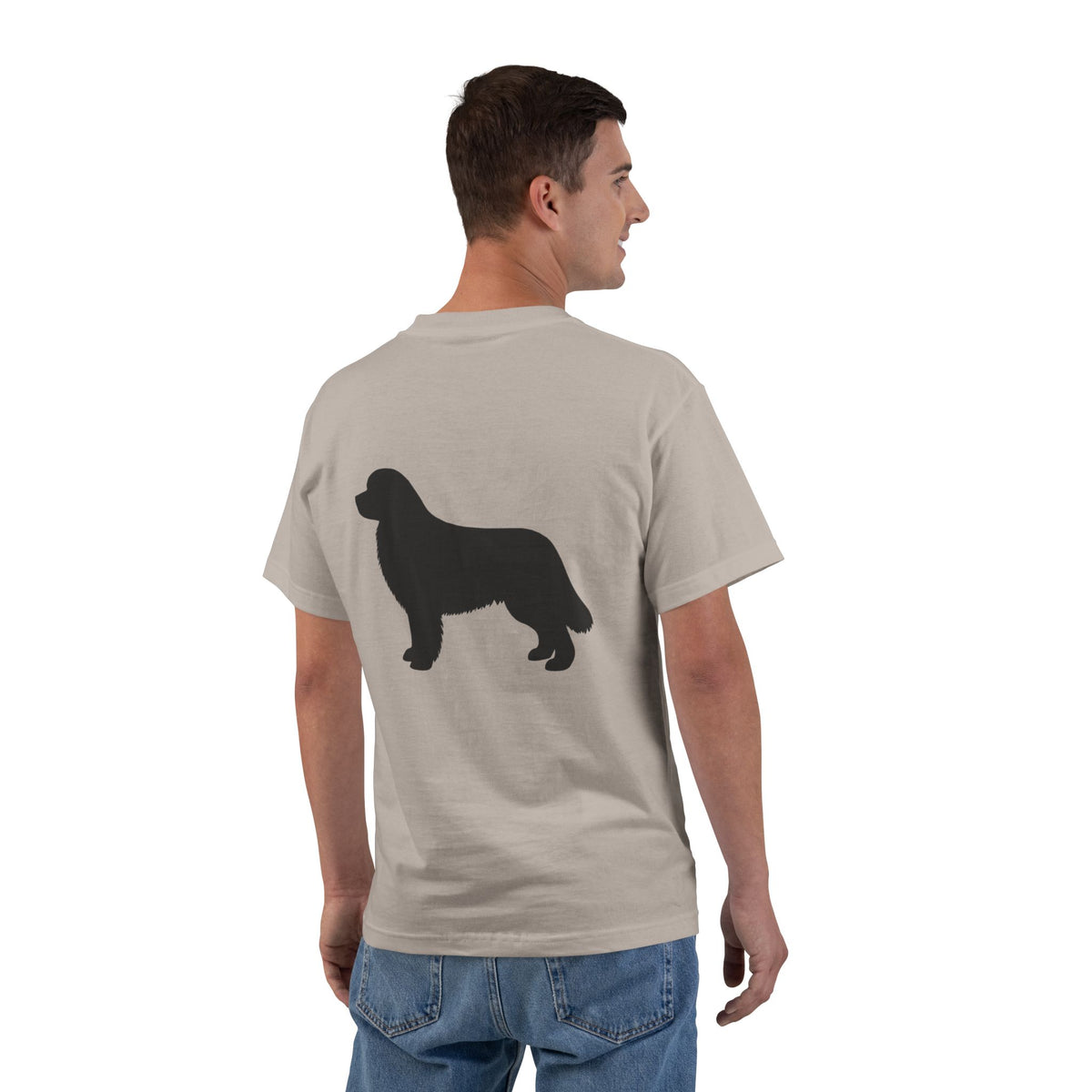 Newfie Silhouette Men's Short-Sleeve Crewneck Tee
