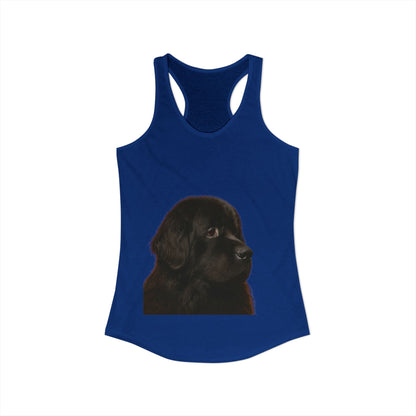 Newfie Head Women's Racerback Tank
