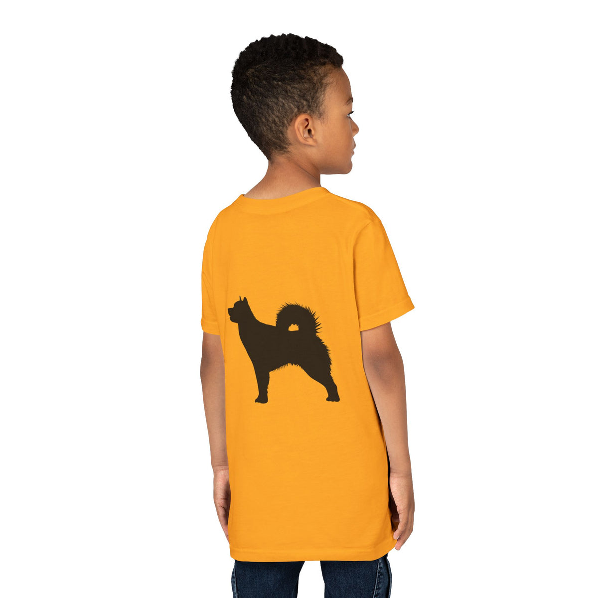 Malamute Silhouette Youth Unisex Short Sleeve Crewneck Tee