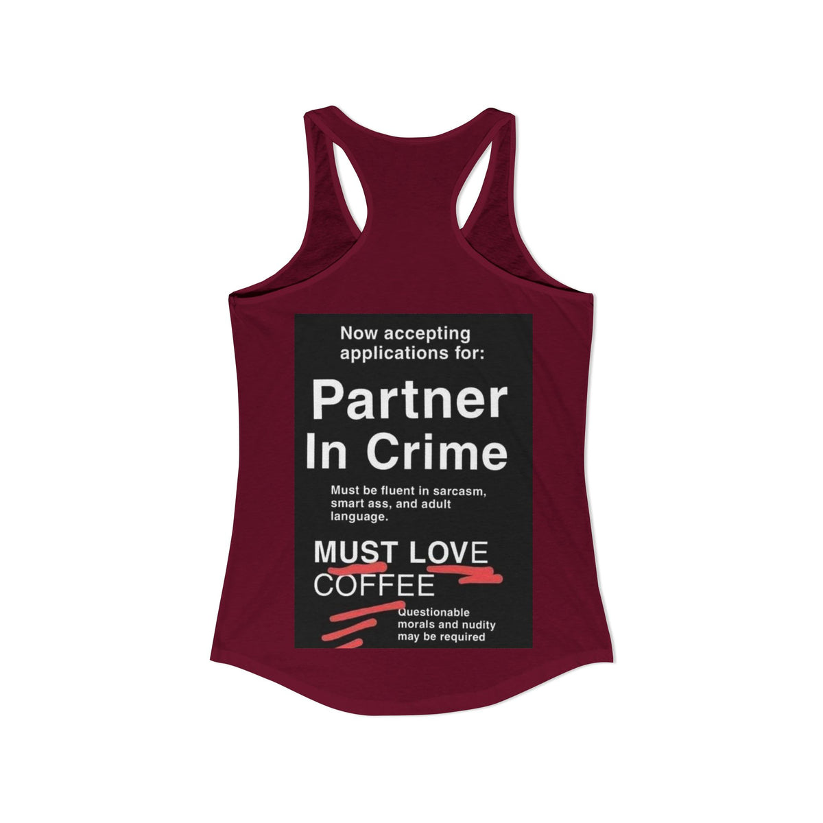 Partner In Crime Women's Racerback Tank