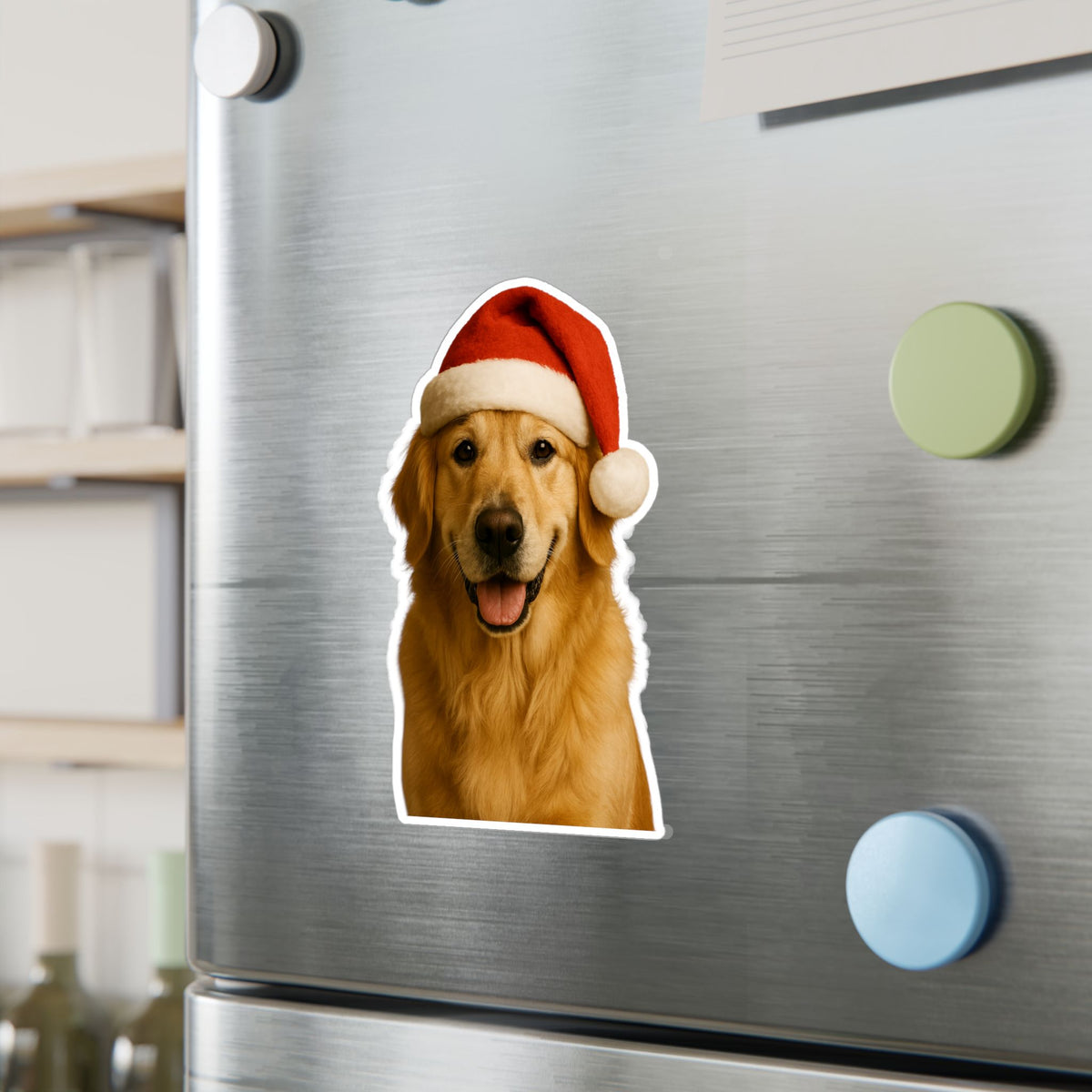 Santa Paws Golden Vinyl Decal