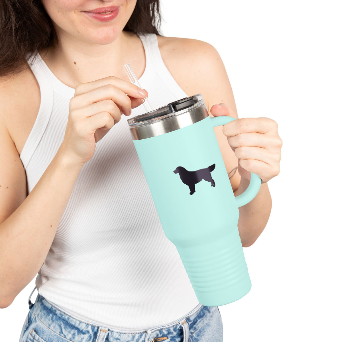 Golden Silhouette Insulated Travel Mug