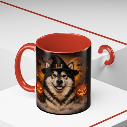 Witch Hat Pack Malamute 2-Tone Coffee Mug