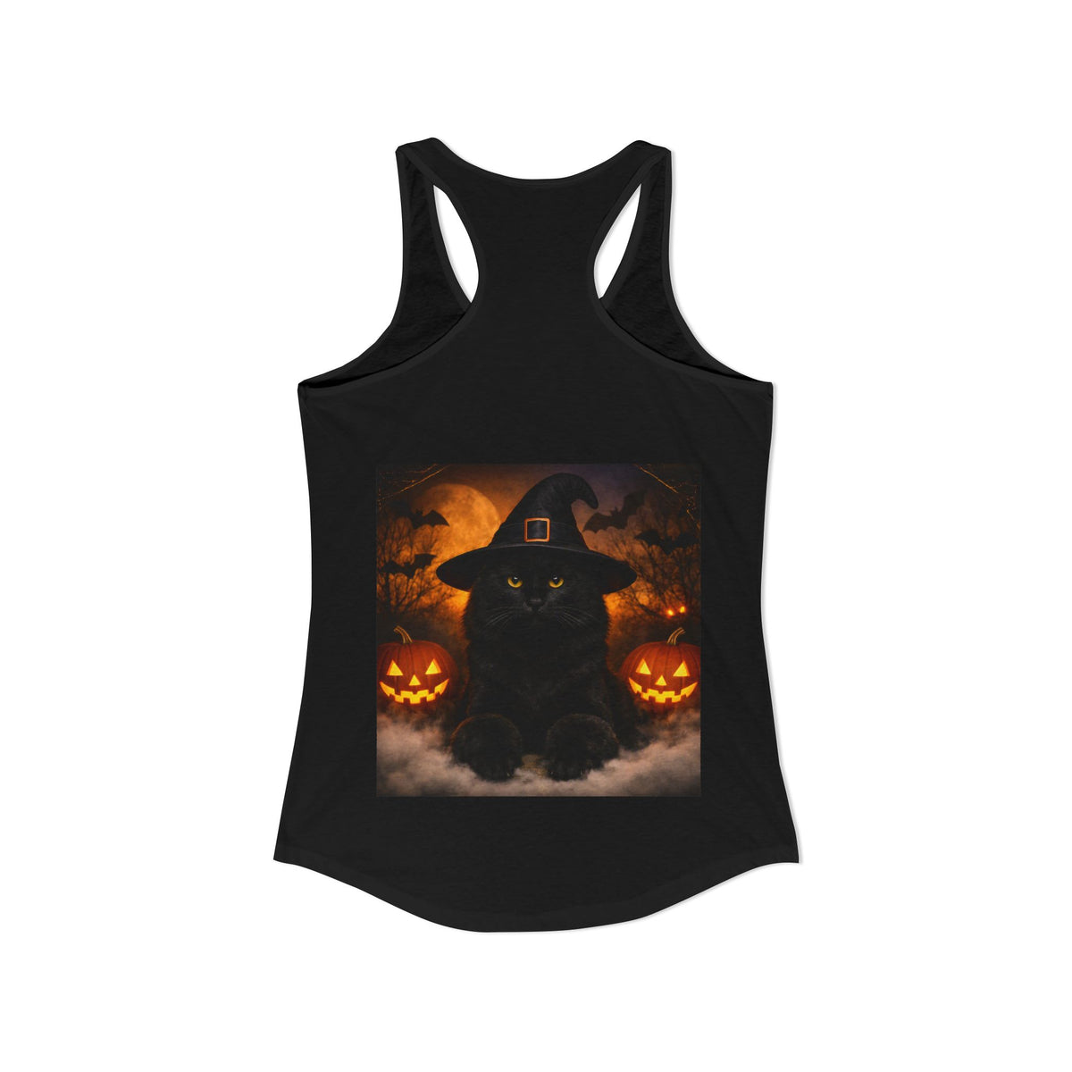 Witch Hat Pack Cat Women's Racerback Tank
