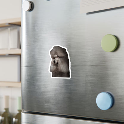 Poodle Head Vinyl Decal