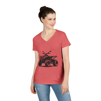 Off The Beaten Path Quad Women's V-Neck Tee