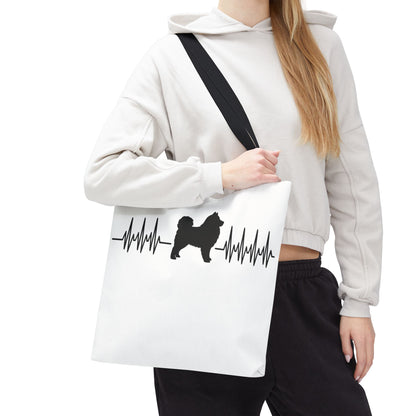 My Heart Beats For Samoyeds Tote Bag