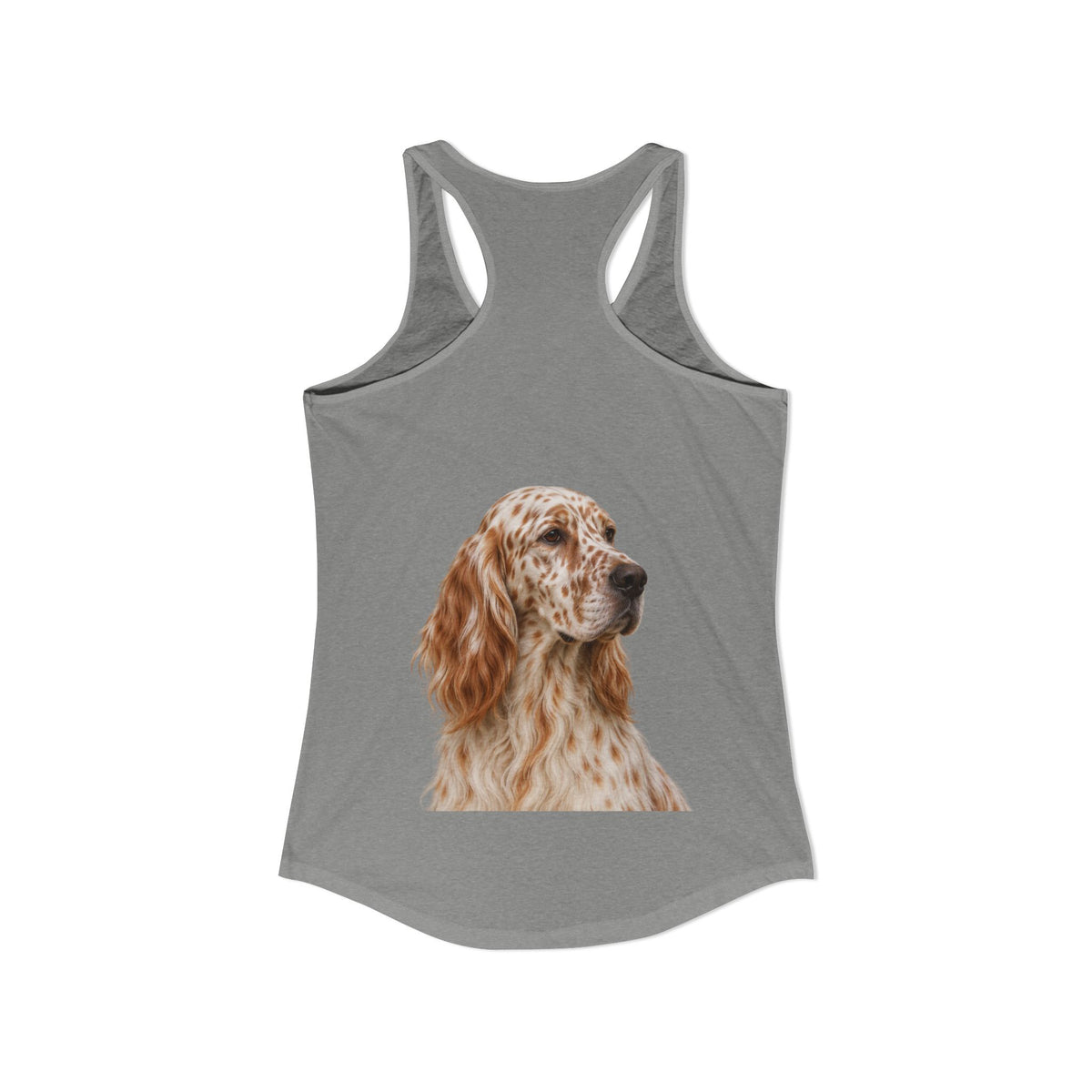 English Setter Head Women's Racerback Tank