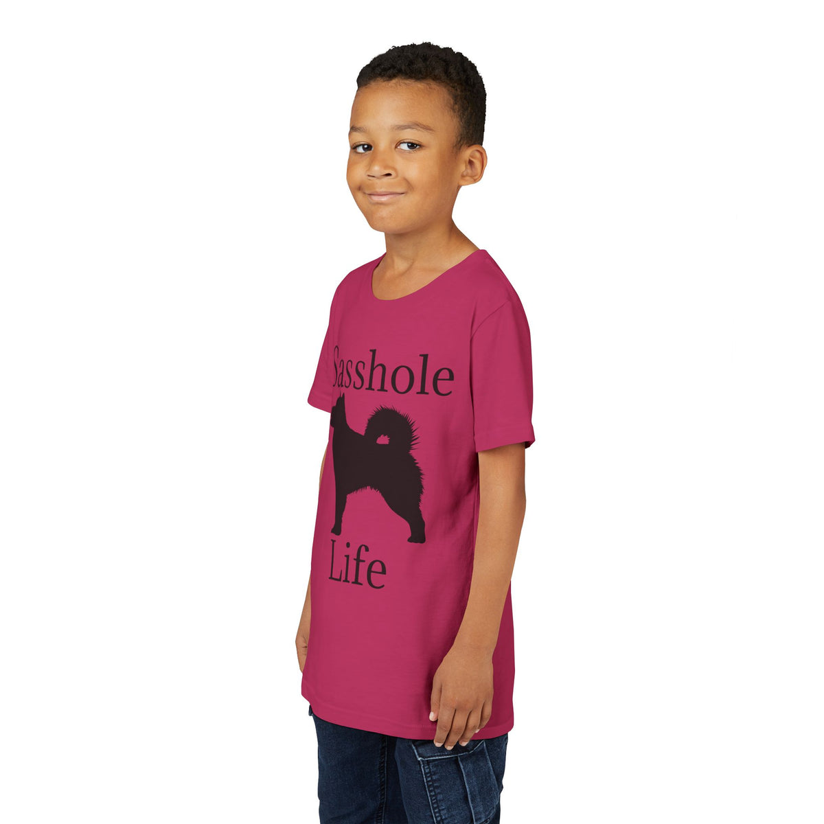 Sasshole Life Youth Unisex Short Sleeve Crewneck Tee