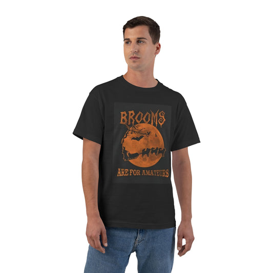 Brooms Are For Amateurs Men's Short-Sleeve Crewneck Tee