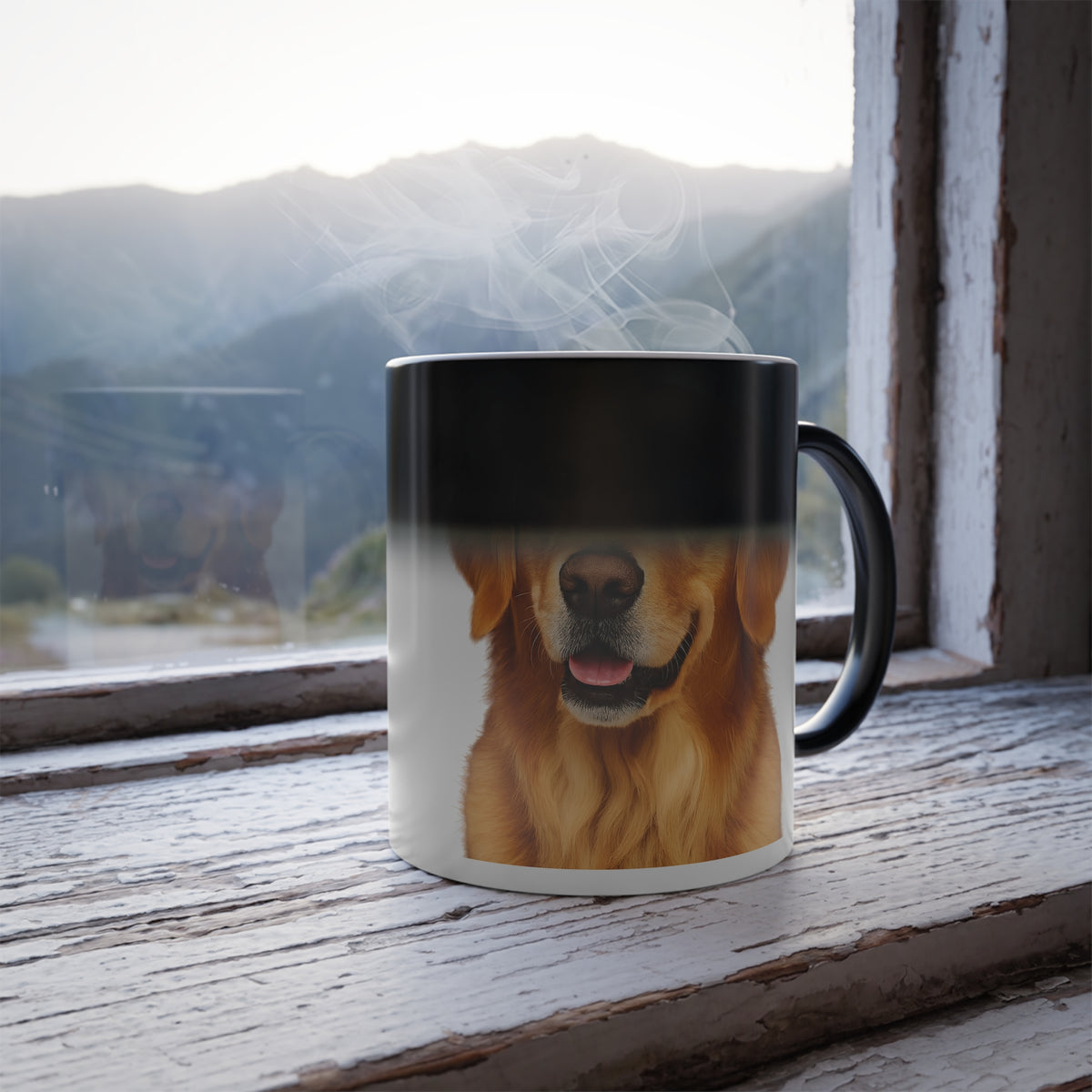 Golden Head Color Changing Mug