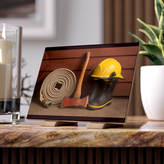 Fire/Rescue Appreciation Ceramic Photo Tile